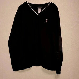 Womens Sag Harbor Sport in Action black pullover Size XL Women golf